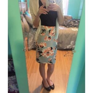 Flower Pencil Skirt